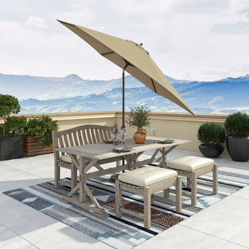 Parasol de marché 11 pi McDougal, Beige antique ‑ polyester