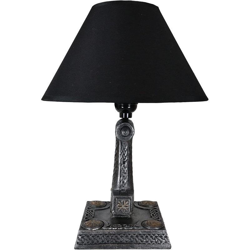 Lampe de table noire 14 "Ascenza