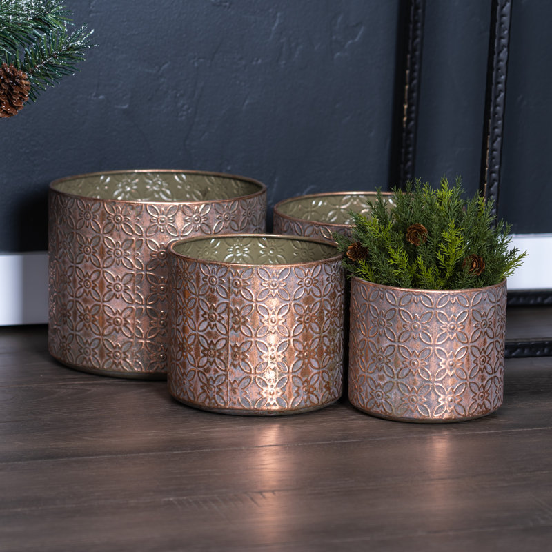 Emalin Metal Pot Planter
