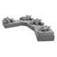 Canapé modulaire surdimensionné rembourré de mousse Breydan-761111154