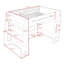 Lit mezzanine double en bois avec bureau, tablettes et lumière RVB-205758384