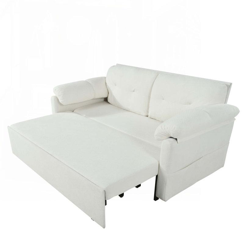 Latitude Run® Convertible Pull Out Sofa Sleeper with Side Storage ...