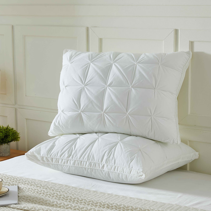 Ensemble de 2 coussins en duvet synthétique à soufflet soufflé Ellen Tracy, King