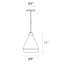 Koma 1-Light LED Single Cone Pendant-395710469-274114136