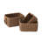 Small Wicker Baskets for Organizing, Recycled Paper Rope Storage Basket Container Bins for Shelves Bathroom Cupboards Drawer, Decorative Square Basket Organizer Set of 3-523111701