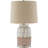 Minto Metal and Ceramic Table Lamp with Drum Shade