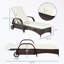 Chaise longue avec roulettes et coussin moelleux-2024235418
