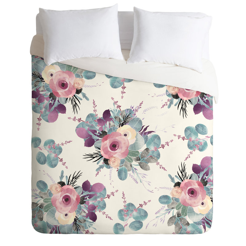 Ensemble de housse de couette Iveta Abolina, Housse de couette pour grand lit et 2 taies décor