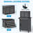 Tool Chest, 5-Drawer Rolling Tool Chest With Locking System & Detachable Top, Drawers for Garage Warehouse Repair Shop