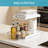 2-Tier Pull-Out Organizer With Slide Drawers, Under Sink Storage Solution For Bathroom, Kitchen, And Pantry, Clear Durable Design For Easy Access And Space Maximization