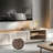 New solid wood cream-style TV cabinet