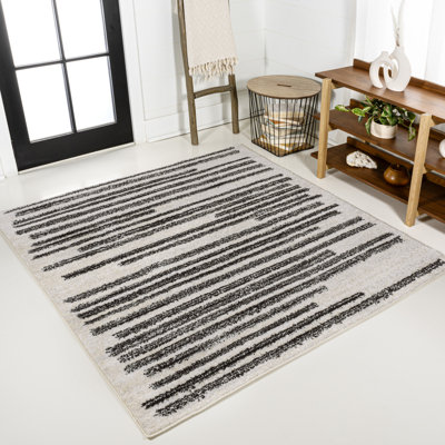 Tapis crème / noir Augie