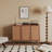 Wood Console Table with 4 Legs