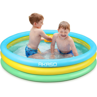 Piscine gonflable en vinyle 1 pi x 5 pi x 4,9 pi Textiles Hub
