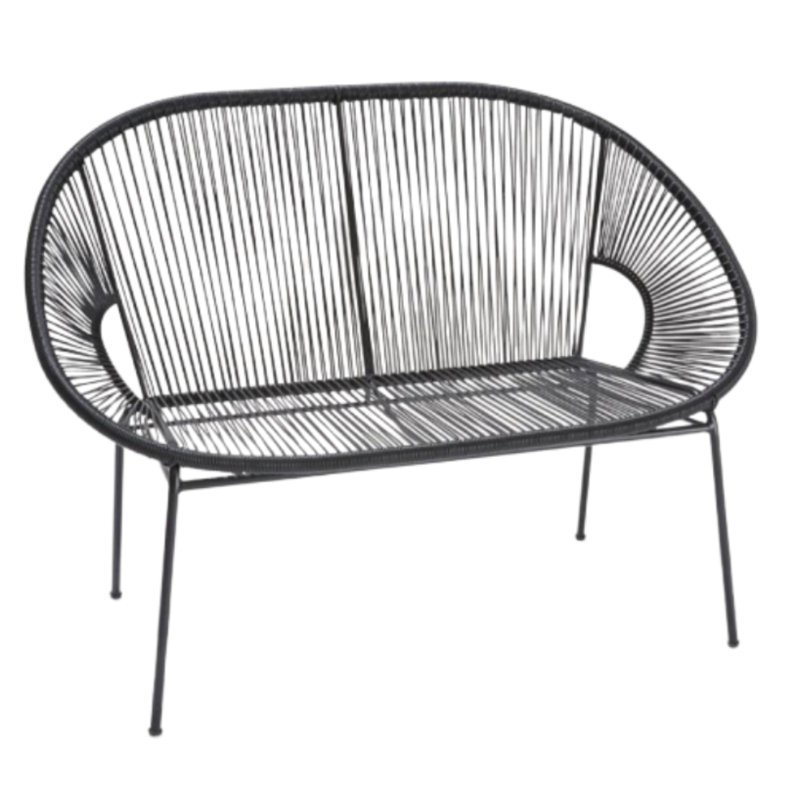 Banc de jardin en fer Fiedler, Noir