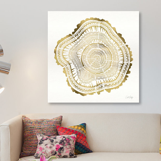 « tree rings iii », impression sur toile, H 18 po x l 18 po x P 1,5 po
