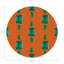 Gem Emeralds Vegan Leather Round Pebble Placemat-1606703689-1606703695