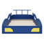 Lit de voiture de course en bois, lit plateforme en forme de voiture avec roues pour adolescents-260675660