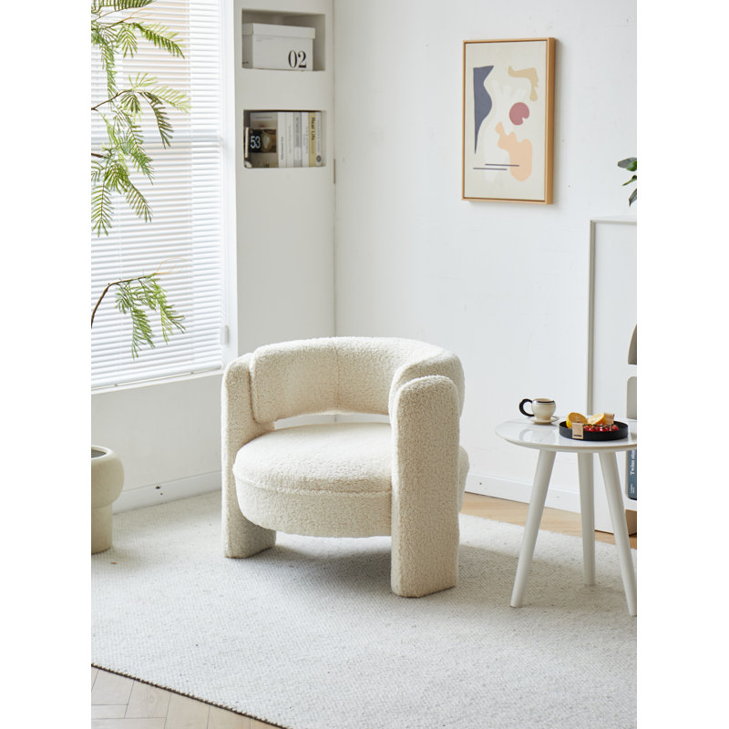 Chaise Neshay, Tissu blanc