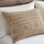 Ensemble d'édredon surdimensionné en chenille brun clair-117539336