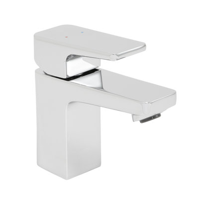 Kubos Single Lever Single Hole Bathroom Faucet with Drain Assembly