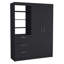 Armoire 3 tiroirs Kenya, double porte, 3 niveaux-1884855580