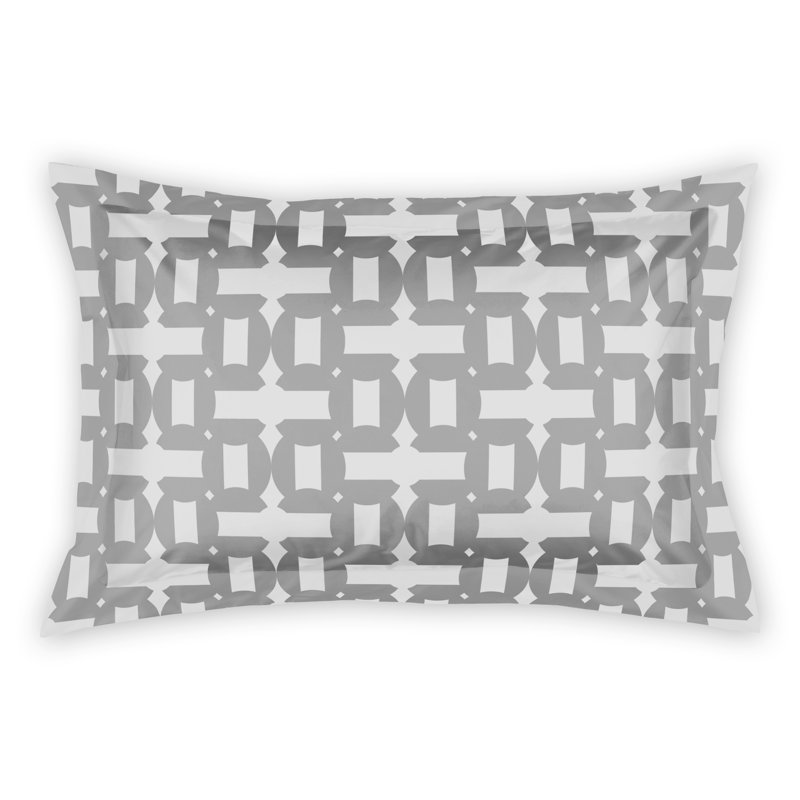 Polyester Geometric Bedding Set, King