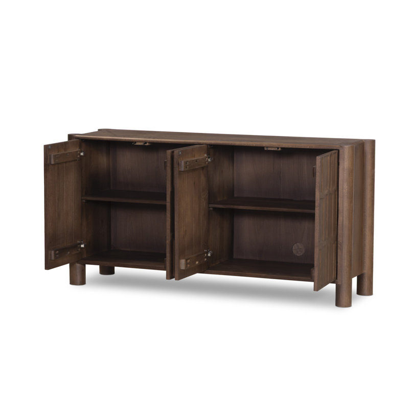 Junie 4 Door Sideboard-Cocoa Oak, Cocoa Oak