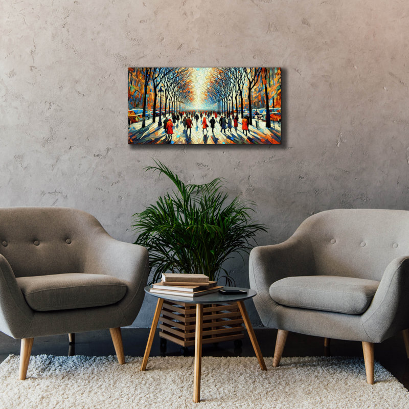  «Rush Through The Park» par Rich Monet, art mural sur toile, 40 po x 20 po, H 20 po x l 40 po