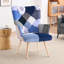 Fauteuil décoratif à haut dossier pour chambre et coin lecture Floral Patchwork-173216383