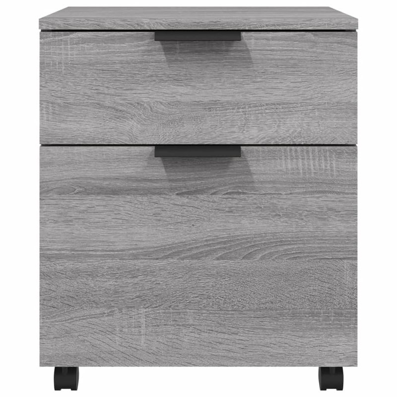 Classeur avec classeur vidaXL, Gris Sonoma