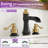 3-Hole 2-Handle Waterfall Widespread Bathroom Sink Faucet with Drain Assembly-105190010