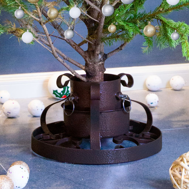 Artificial Tree Stand, Antique Copper