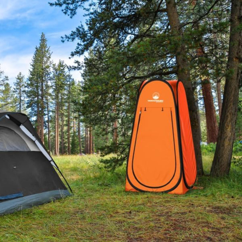 Pop Up Pod - tente de douche d'intimité, vestiaire ou cabine de toilette portable avec sac de transport pour le camping, la plage ou le hayon à l'extérieur