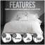 Cotton Blend Solid Colour Duvet Cover with Pillowcases Included-38879039-38879043