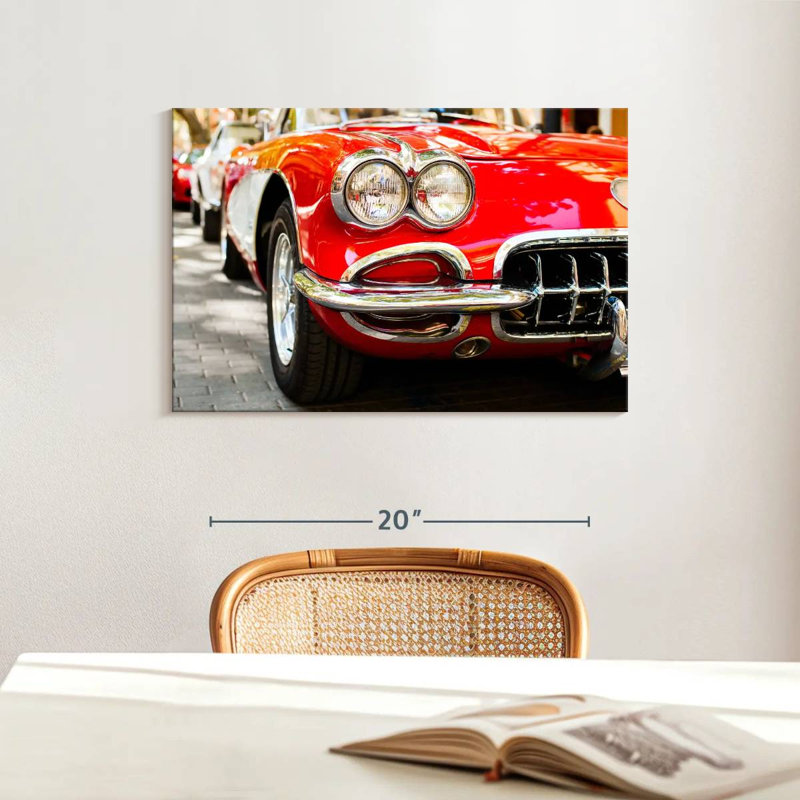 Mehar Glossy Classic Car, 16" H x 24" W