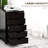 Brown 5 Drawer File Cabinet - Modern And Practical Office & Home Storage Solution Cabinet, With Smooth-gliding Drawers For Effortless Use In