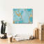  «Turquoise Stream 1» par Annie Warren, art mural sur toile, 16 po x 12 po