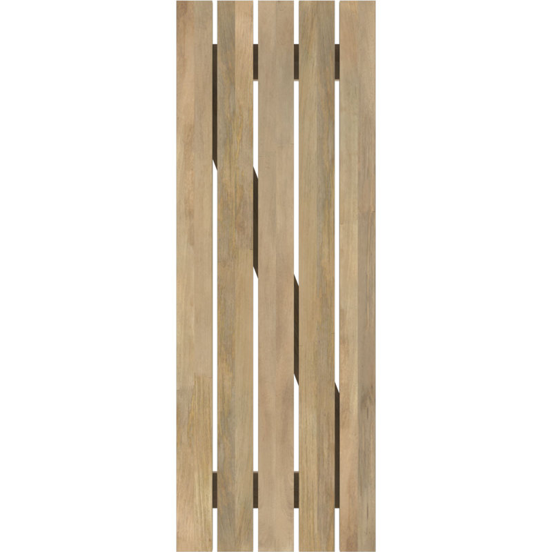 Volets de planche-n-lattes avec barre en Z (par paire) Americraft (2 lattes), Sans finition, 19 1/2", 46"