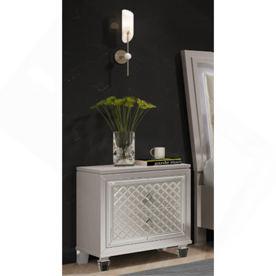 Table de chevet Cross Glam Champagne