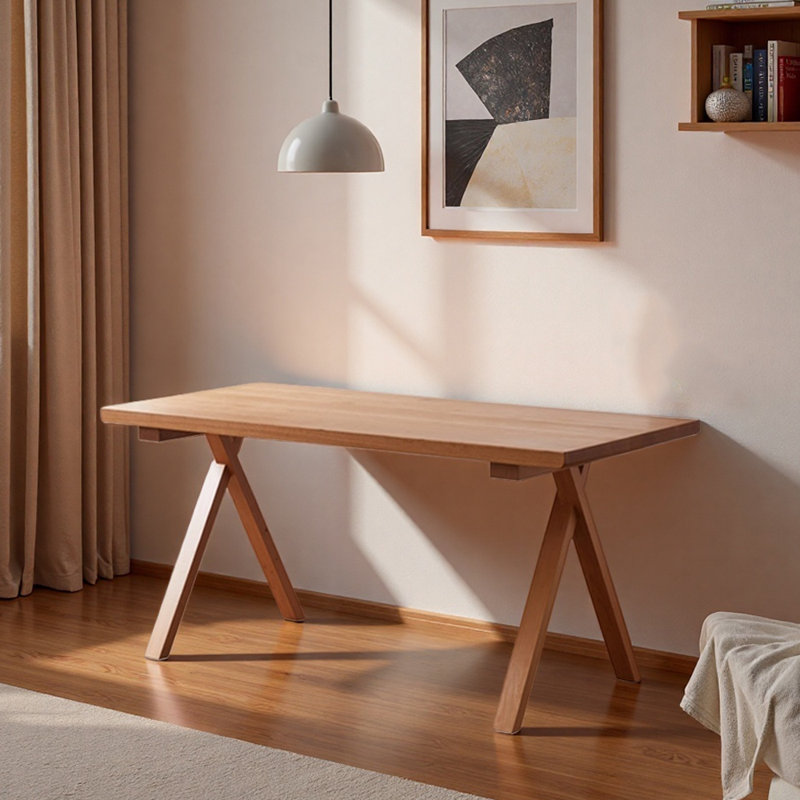Bureau simple et multifonctionnel en bois de cerisier, H 29,52 po x l 47,24 po x P 23,62 po