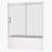 Bathtub Sliding Shower Partition Door - 5/16" Tempered Glass & Easy Maintenance For Bathroom Nano Clean Treatment Leak-125665395