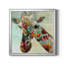 «Paint Splash Giraffe», reproduction d'art sur toile encadrée-2009122072-2009122277