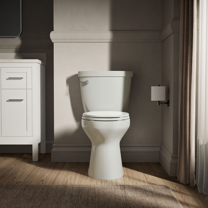 Cimarron Comfort Height Elongated Chair Height Toilet Bowl, Dune