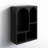 Lodi Cole And Grey Wood 4 Shelf Geometric Wall Shelf
