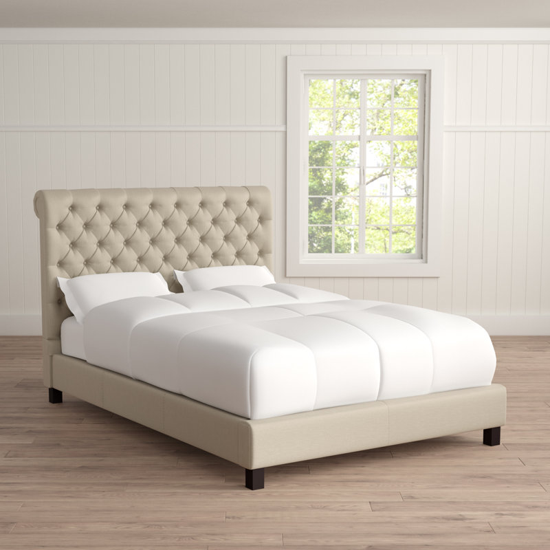 Kaster Upholstered Sleigh Bed, Queen