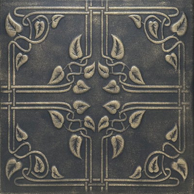 Tuile de plafond en polystyrène collé 1,6 pi x 1,6 pi Ivy Leaves