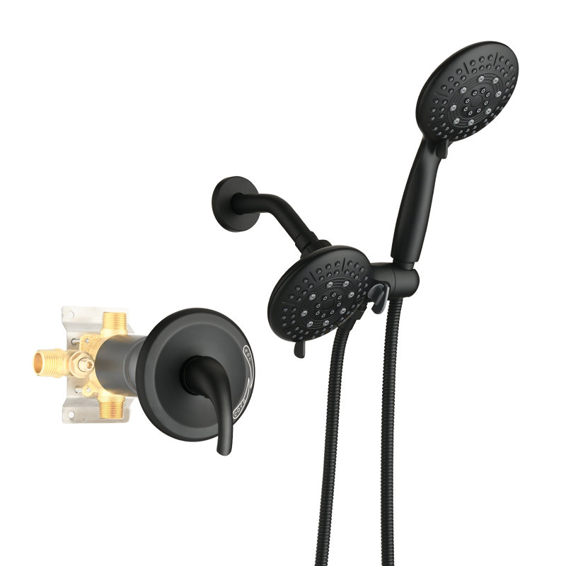 All-in-one Kit With Rough In-valve, Matte Black