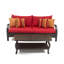 Barcelo 5 Piece Rattan Sofa Set with Cushions-347381974