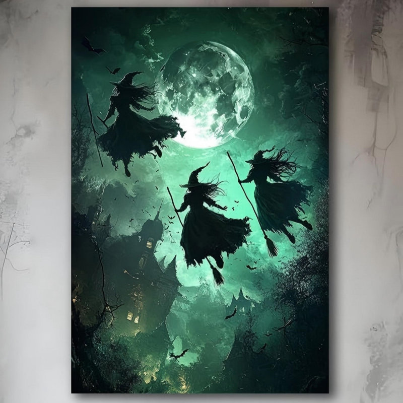 «Flying Three Witches», art mural 24 po x 36 po
